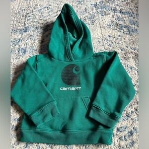 Green Carhartt hoodie. Size 3T.